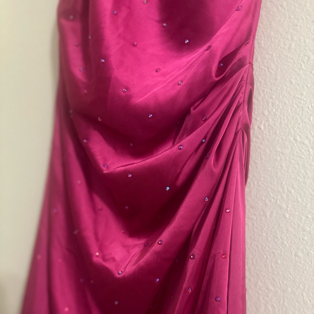 DO+BE Fuchsia Asymmetrical Mini Dress - Picture 7 of 13